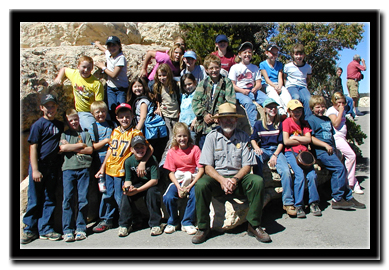 Kids at a Ranger program at the North Rim of the Grand Canyon