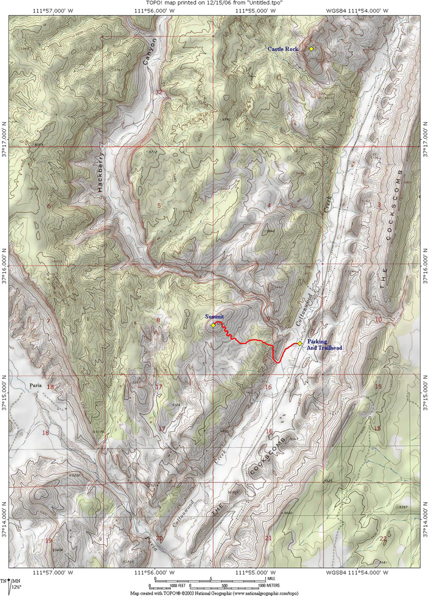 Yellow Rock Map